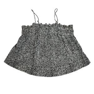 Banana Republic Square Neck Micro Pleat Tank Top Size XS Casual Preppy Party